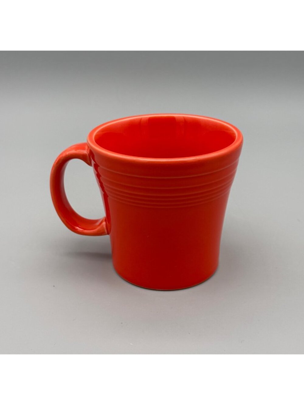 Fiesta Poppy Red Orange Ceramic 4" Tapered Mug Homer Laughlin Coffee Cup USA